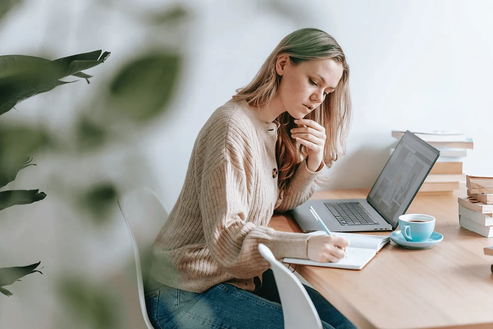 Girl Taking Notes