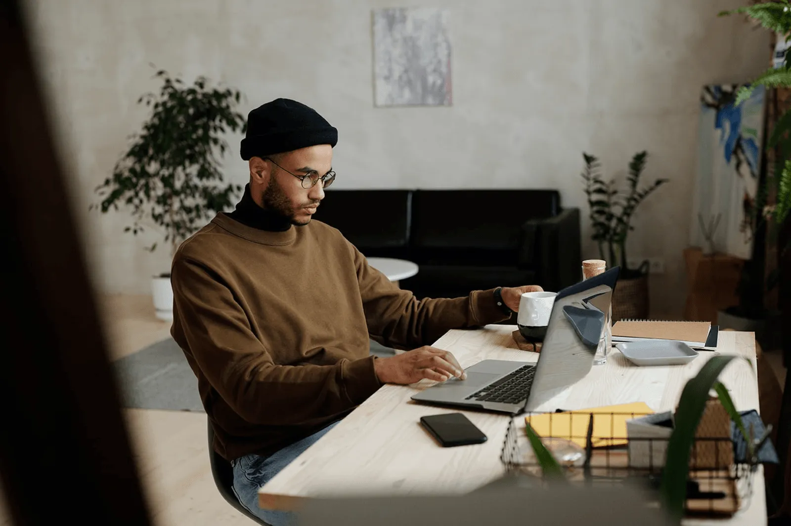 Man and Laptop